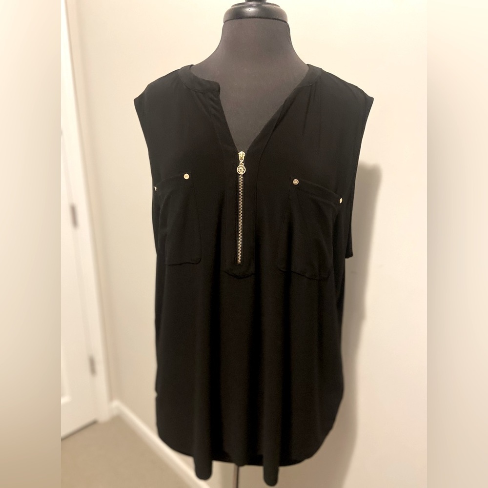 Anne Klein Sleeveless Silk Top